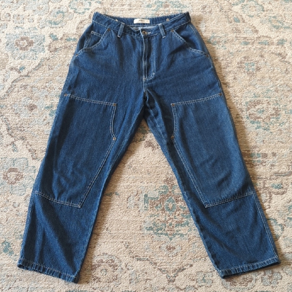 P & Co 304 Albion Carpenter Pant-Washed Denim UK 10/US 6